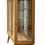 Vintage wooden display cabinet - Scandinavian style