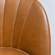 Vintage cognac fringe tub chairs