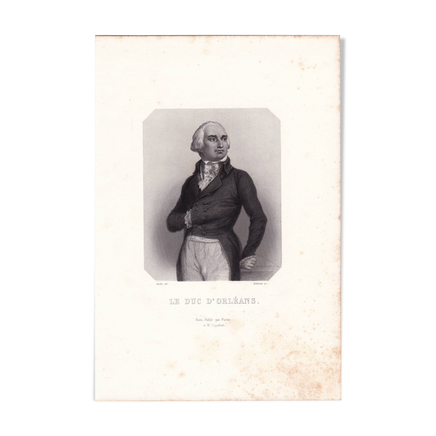 Portrait XIXe 1840 LouisPhilippe d'Orléans (17471793) Duc d'Orléans