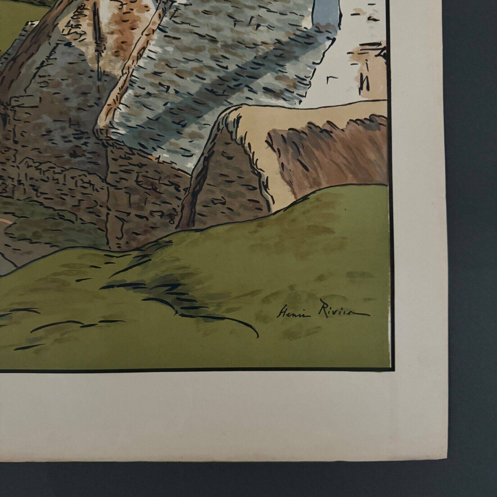 Lithograph by Henri Rivière Aspects of Nature - Le Vallon