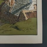 Lithograph by Henri Rivière Aspects of Nature - Le Vallon