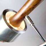 Floor Lamp Model 294 In Steel & Rosewood By Jo Hammerborg For Fog & Morup