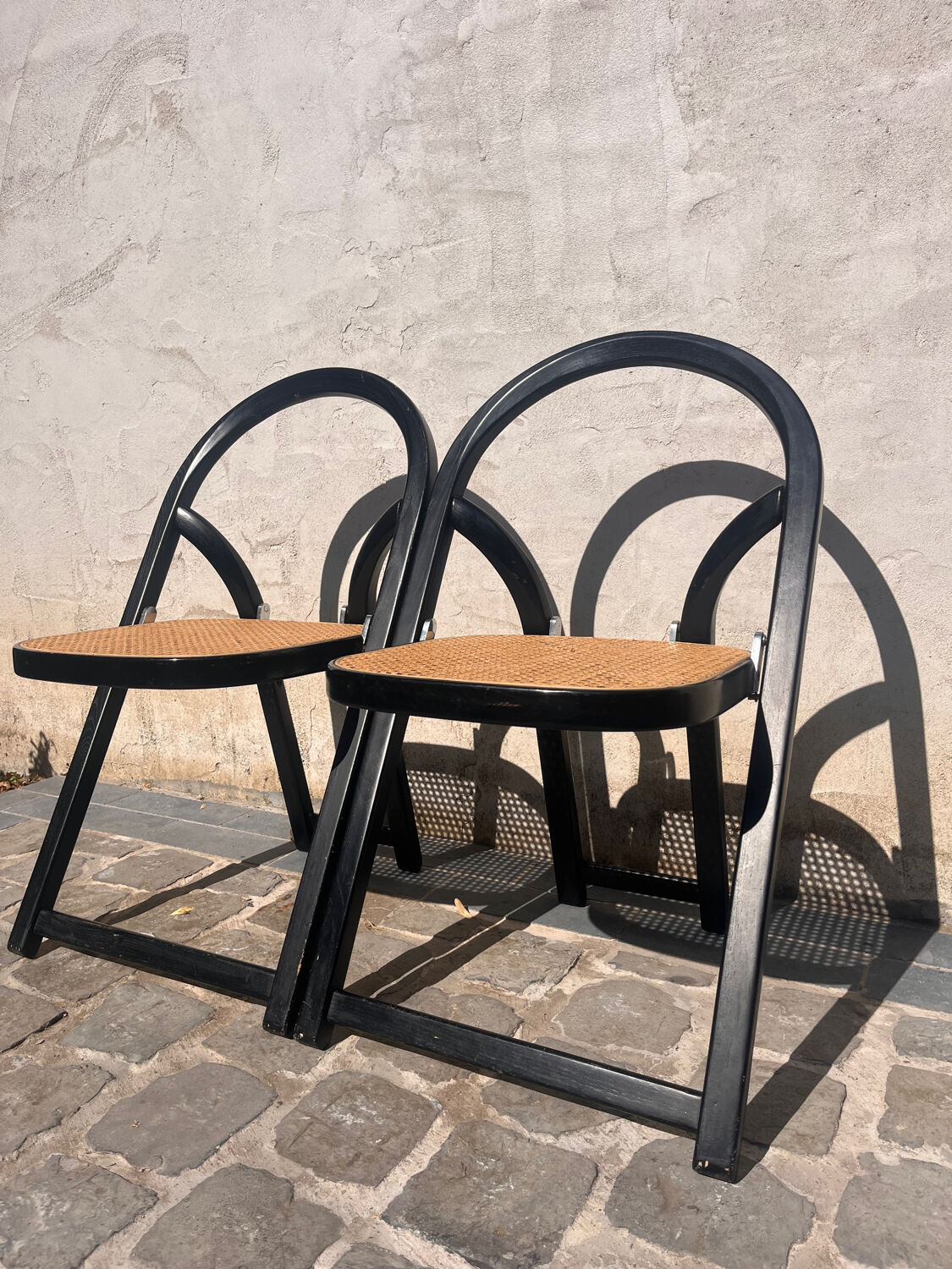 Italian folding chairs 1970