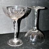 Lot de 2 coupes en cristal de saint-louis modèle odessa 6020 epoque 1900