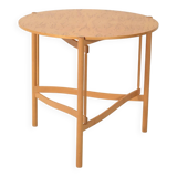 Scandinavian round birch coffee table by Karl Andersson & Söner