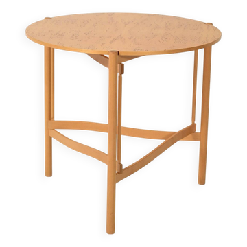 Table basse ronde en bouleau scandinave par Karl Andersson & Söner