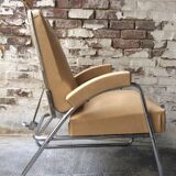 Chair of the 1950s with its Ottoman