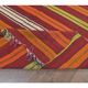 1970s Turkish Hand-Knotted Wool Kilim Flatweave Striped Rug 134x252