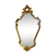 Classic oval gold mirror 75x42cm