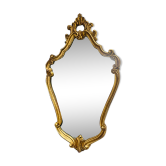 Classic oval gold mirror 75x42cm