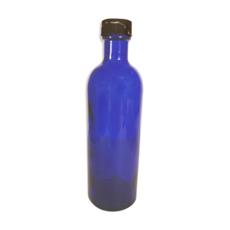 Blue pharmacy bottle