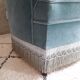 Blue velvet toad sofa