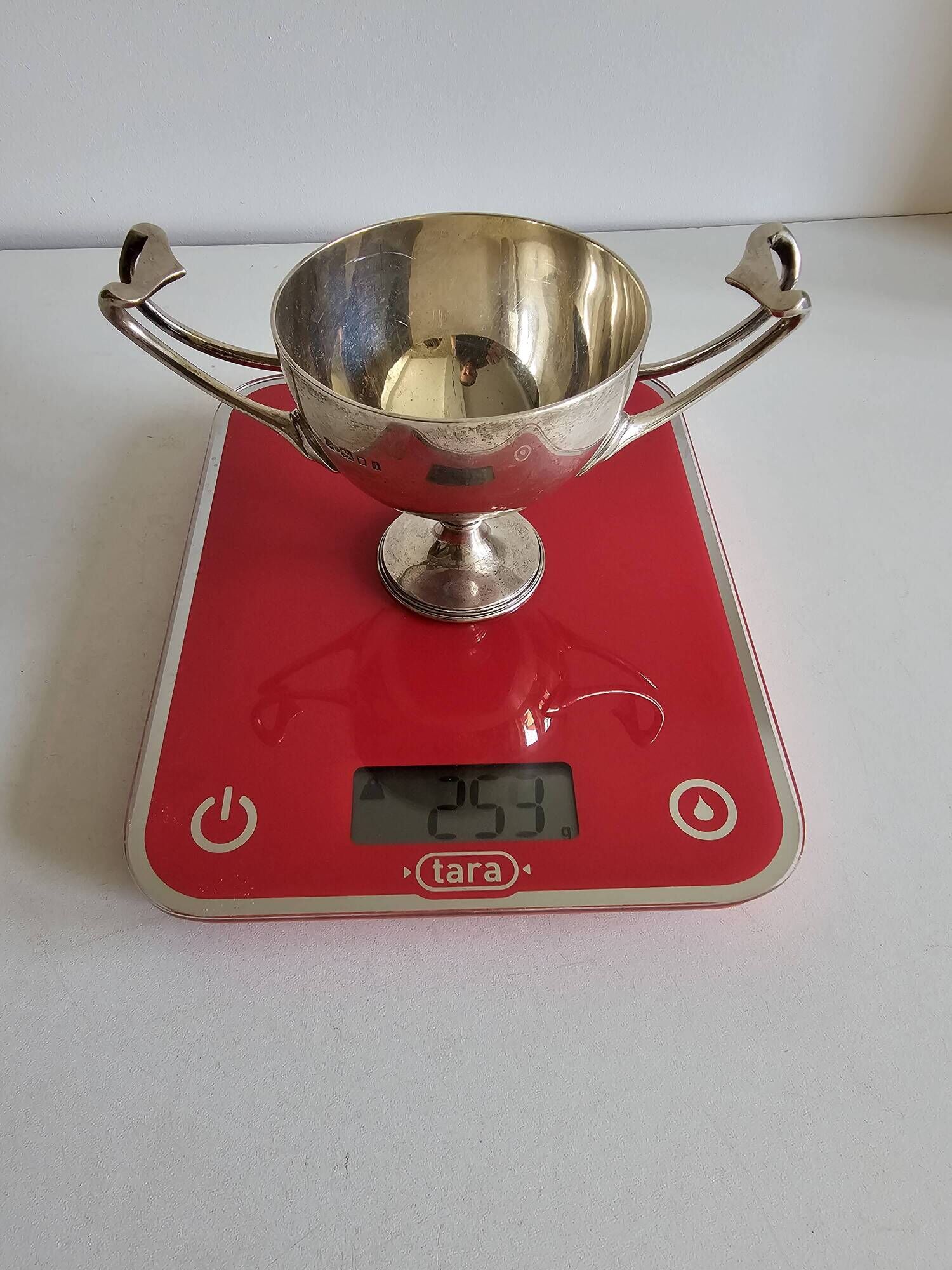 George V Style Solid Silver Cup / Bowl / Cream Pot Sugar Bowl, John & D
