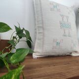 Berber cactus silk bench cushion