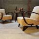 Paire de fauteuils H410 par Jindřich Halabala