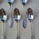 10 small silver-plated metal spoons SF Saglier Frères