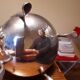 Vintage silver metal teapot