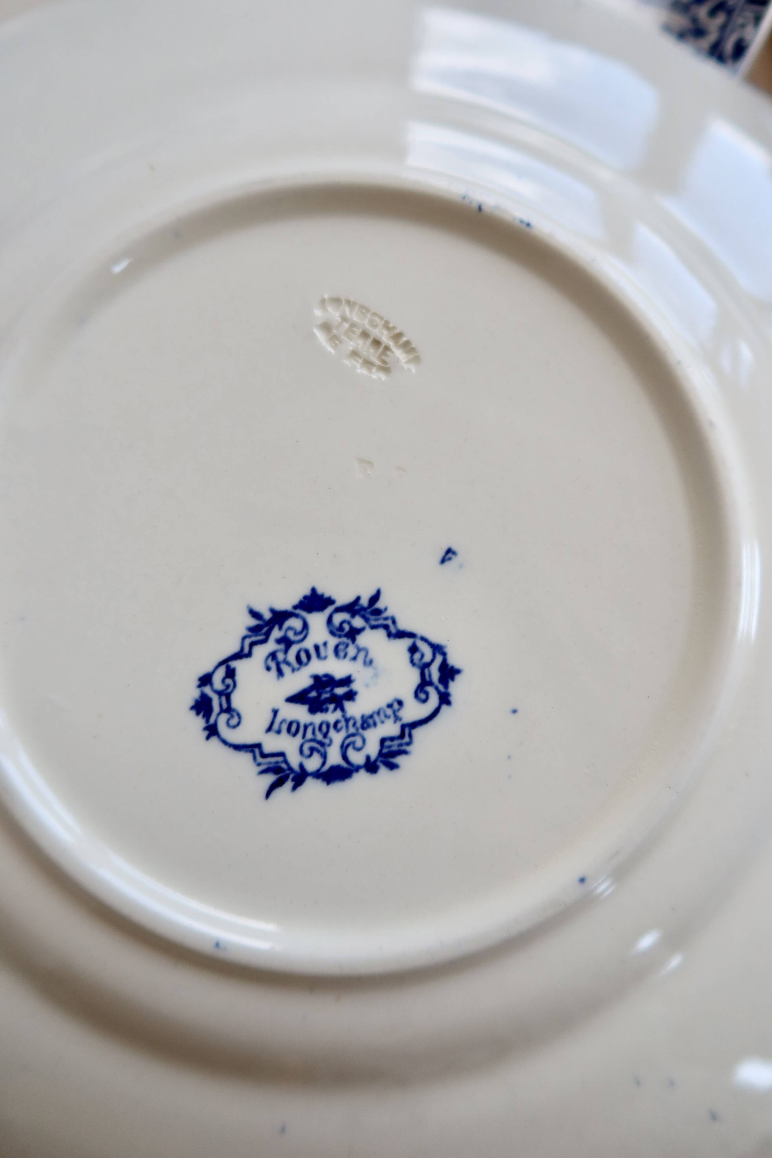 Low iron compote dish Longchamp Rouen 19th century