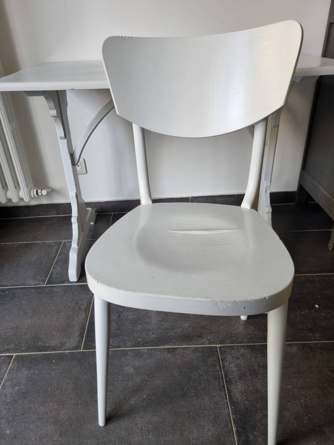 Bistro desk, occasional desk or art deco desk and chair