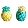 Pineapple salt and pepper shaker duo in slip