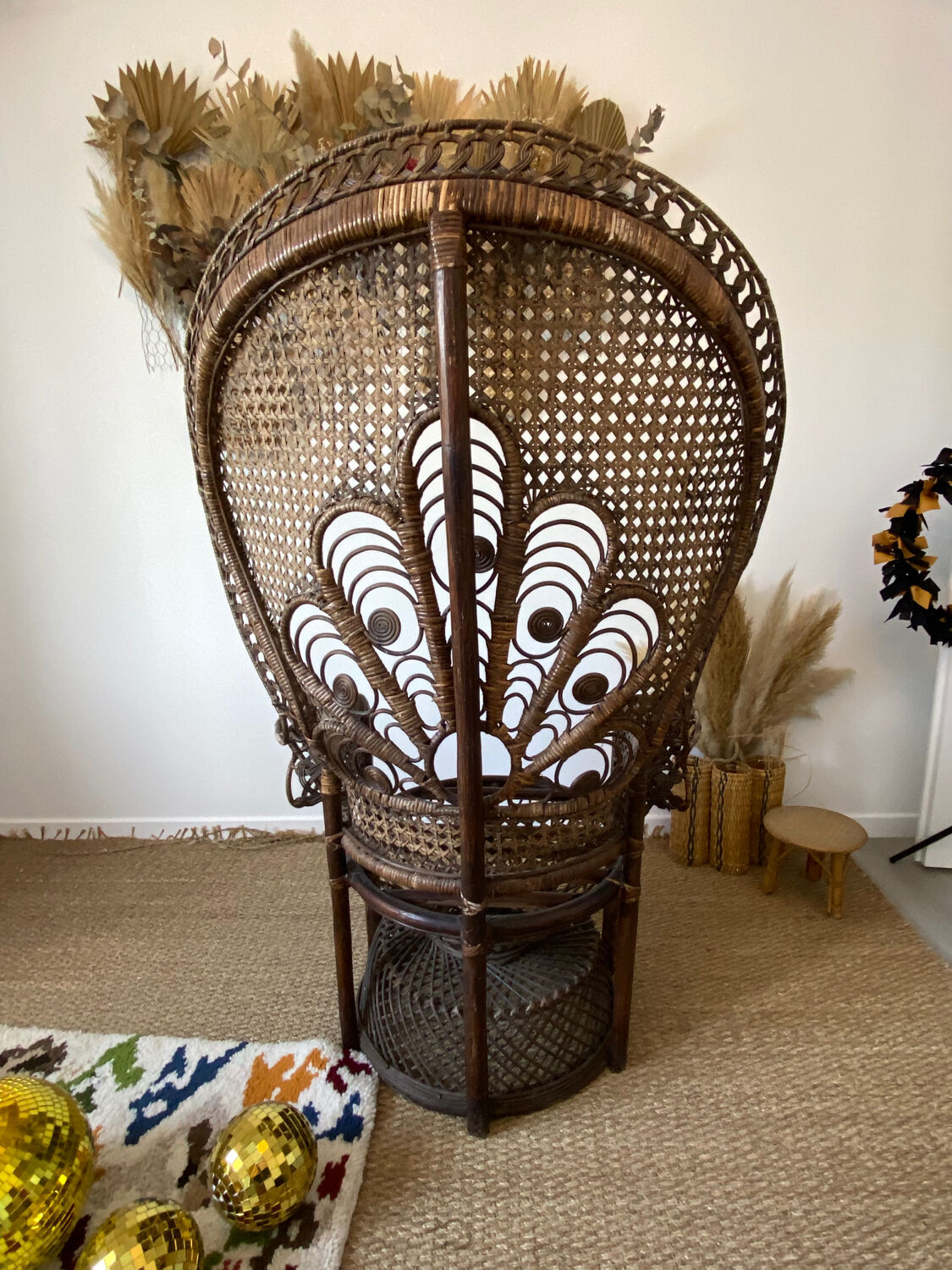 Emmanuelle peacock armchairs