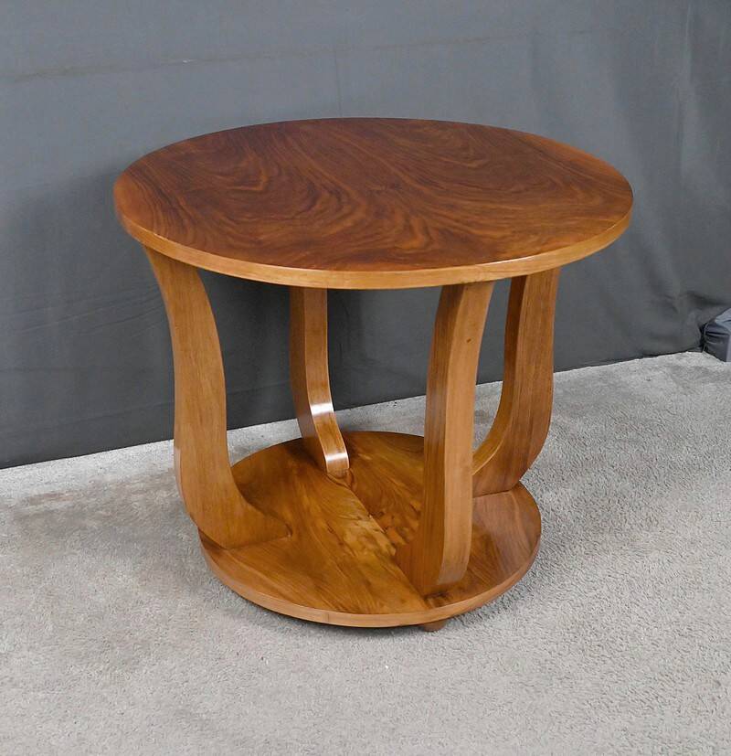 Walnut gueridon, Art Deco – 1930