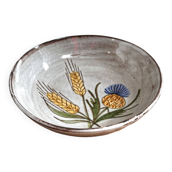 Saladier chardon et épis de blé