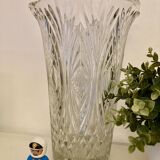 Molded glass vase