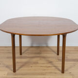 Mid Century Round Extendable Dining Table from McIntosh, 1960s