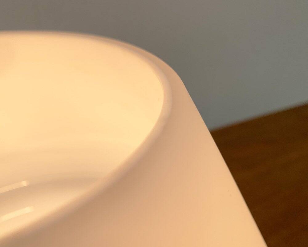 1970s vintage space-style German glass table lamp by Limburg.