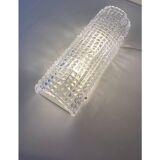 Set of Two "Crocodile" Transparent Murano Glass Wall Sconces