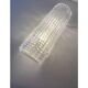 Ensemble de deux appliques murales en verre de Murano transparent "Crocodile"