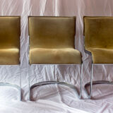 Set of 3 lounge chairs for Cidue, 1970s