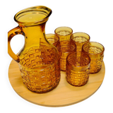 Ensemble pichet + verres bormioli années 60