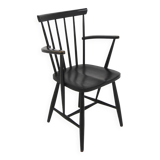 Fauteuil scandinave "Pinnstol" en hêtre, Suède, 1960