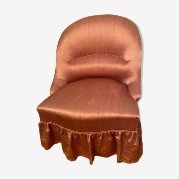 Fauteuil crapaud rose