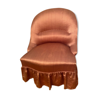 Fauteuil crapaud rose