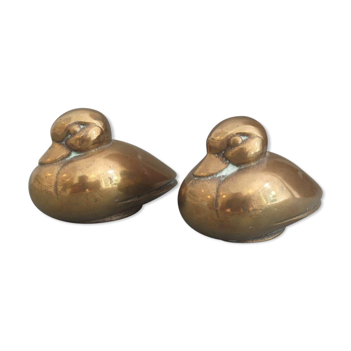 Art deco brass bookends