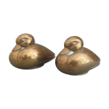 Art deco brass bookends