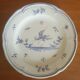 Plate in faience of Moustiers Martres Tolosane