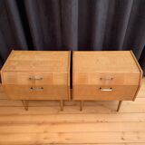 Pair of bedside tables, 70s