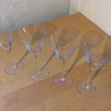 4 glasses Martini cocktail