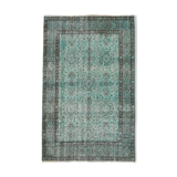 5x7 Handknotted Wool Floral Vintage Tapis Rugs 227x145Cm