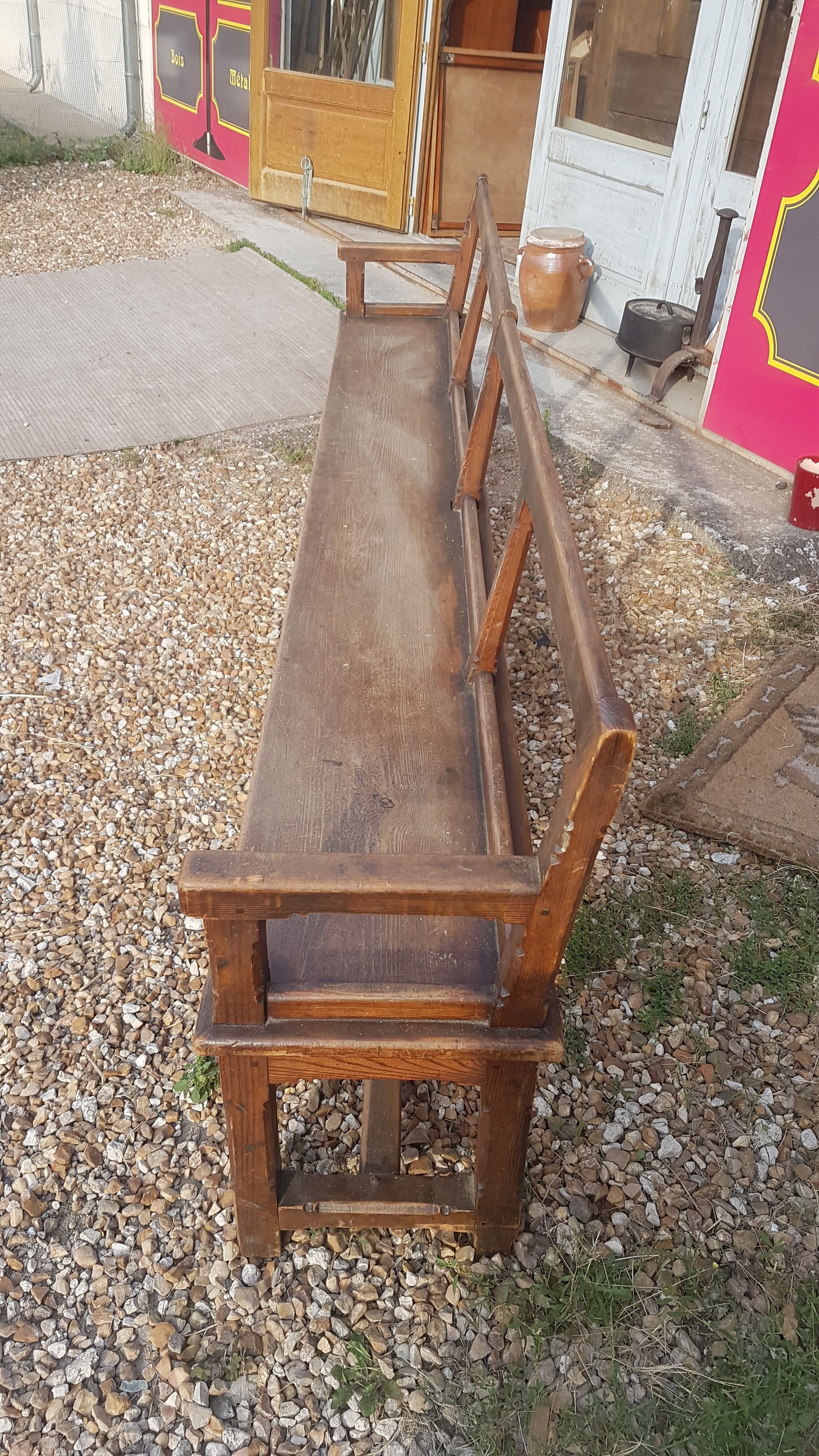 Ancient church bench