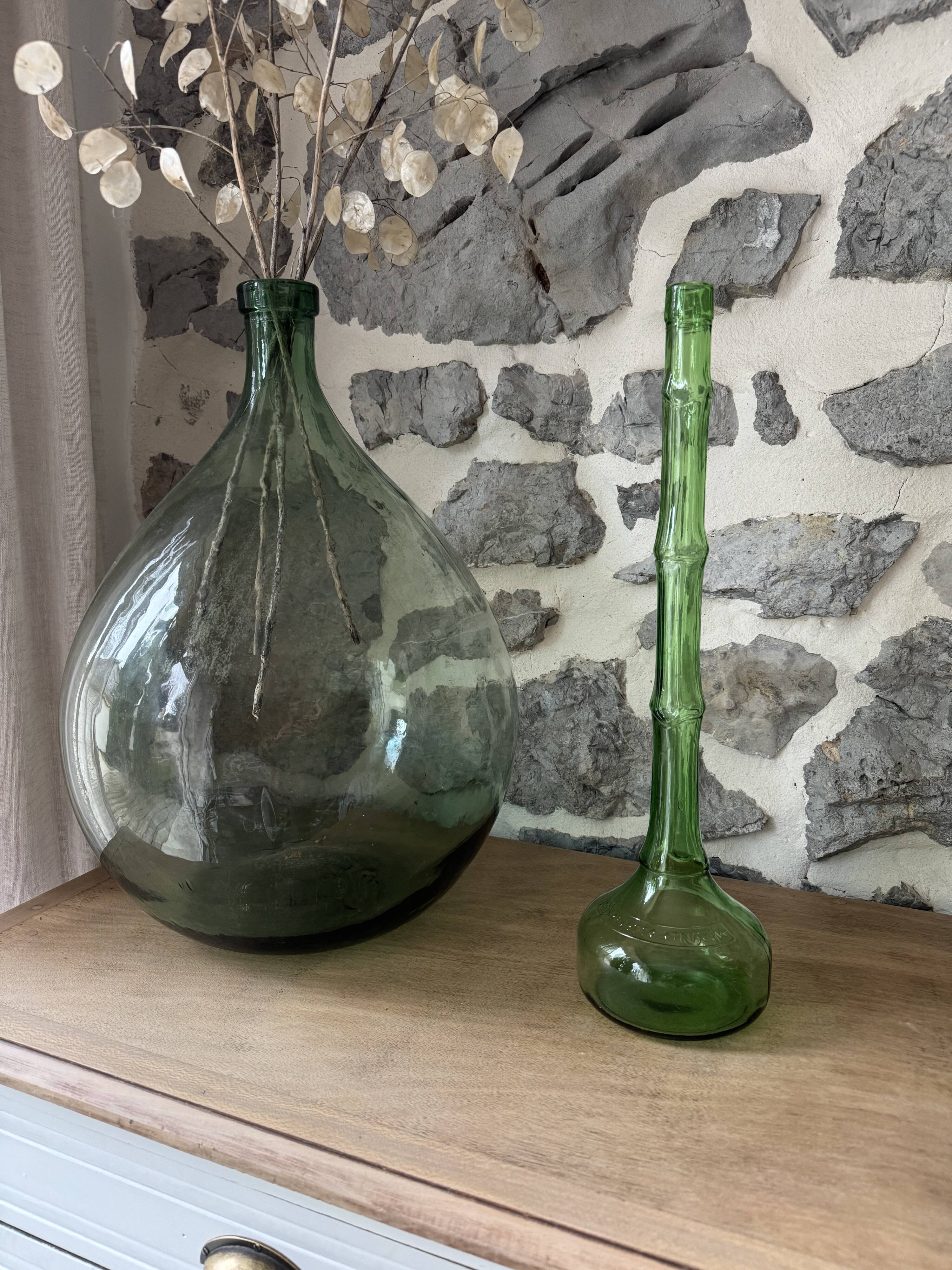 Ancienne carafe à décanter en verre brevetto Etrusca