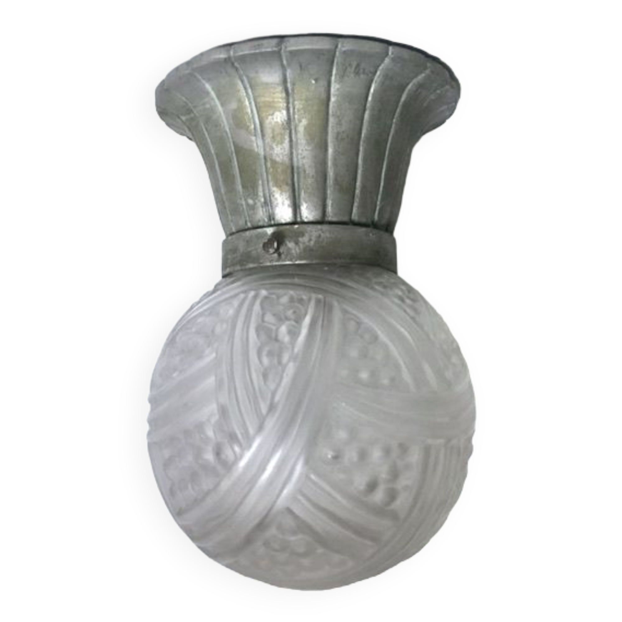 Lustre globe art déco