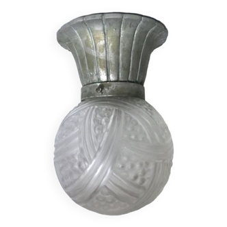 Art deco globe chandelier