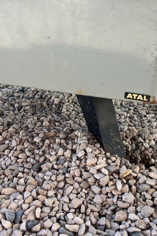 Vintage metal desk from the 1940s/50s.