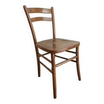Chaise de bistrot ancienne Luterma en bois courbé – Patine vintage