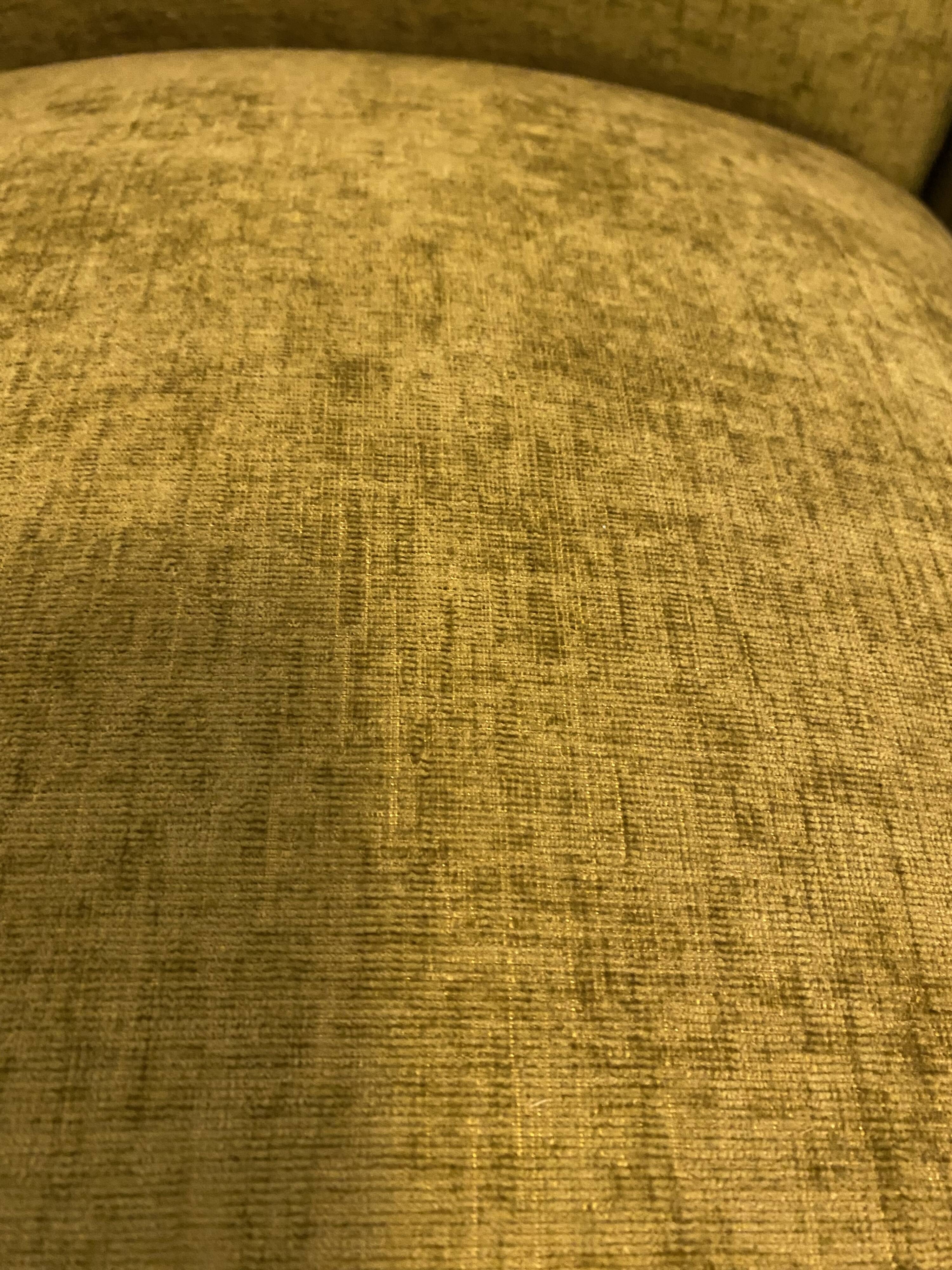 Fauteuil Art Déco en tissu vert